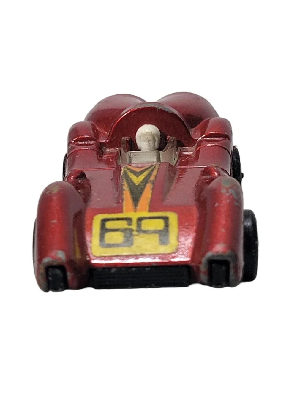 Vintage 1973 Matchbox Rolamatics No. 69 Turbo Fury Red Car Made In England